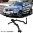 thumbnail image 3 of Manguera del radiador Unique Bargains Manguera de calefacción del radiador Manguera de salida del radiador No.17127589755 para BMW X6 4.4L 2010-2014 Goma tubo de bajada Negro 1 Pc, 3 of 6