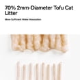 thumbnail image 4 of Arena para gatos pidan Tofu Clumping, 2,4 kg, desechable sin polvo, 4 of 9