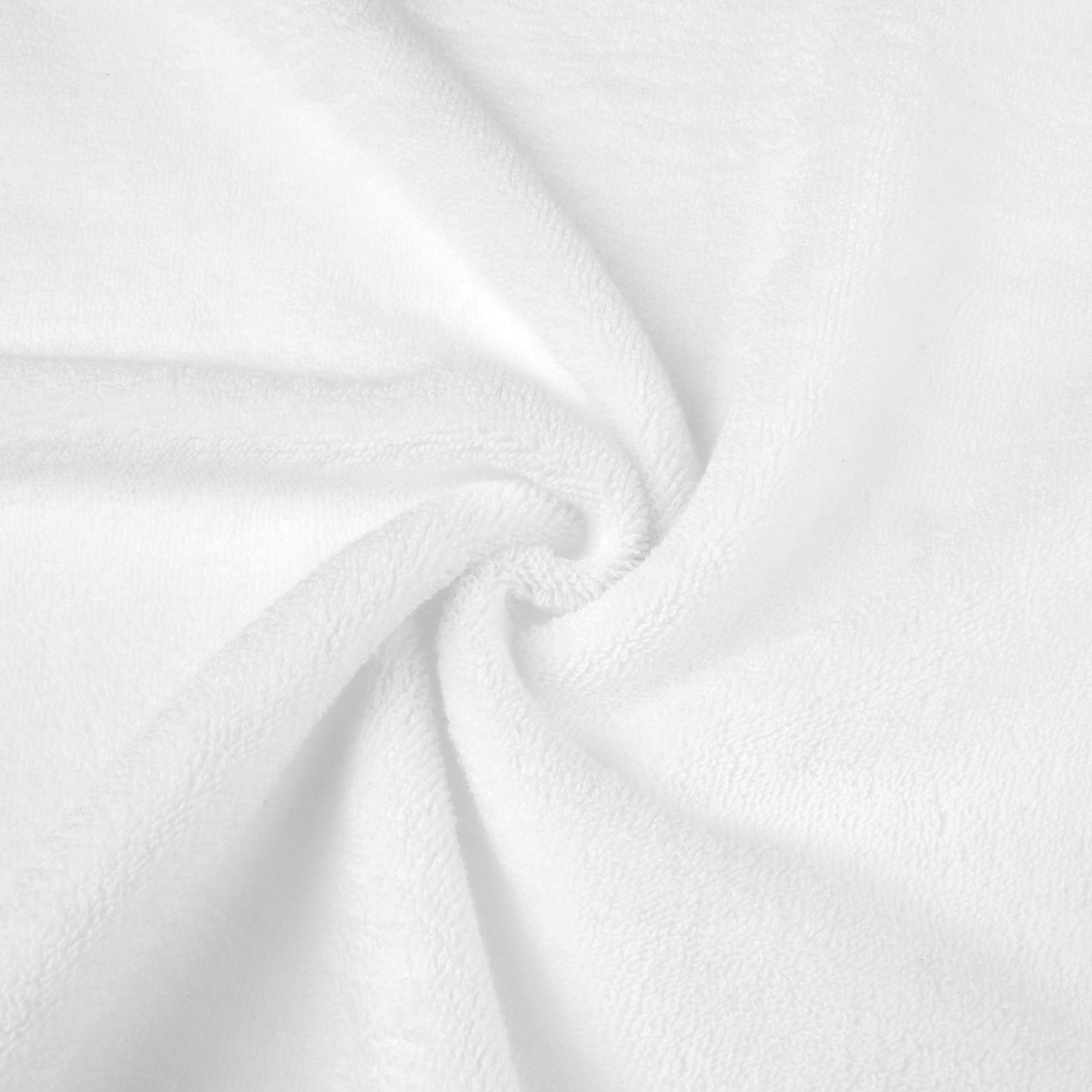 REGALWOVEN 100% Cotton Hand Towels 14" x 30", Lightweight, Soft, Absorbent Washcloths Set for Home Bathroom Hotel White 4pk