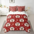 thumbnail image 3 of Manfei Cartoon Reindeer Elk 7-Piece Twin Bedding Sets for Kids, Merry Christmas Bedding Comforter Set, Santa Claus Gifts Reversible Sheet Sets, Luxury Bedroom Decor, 3 of 8