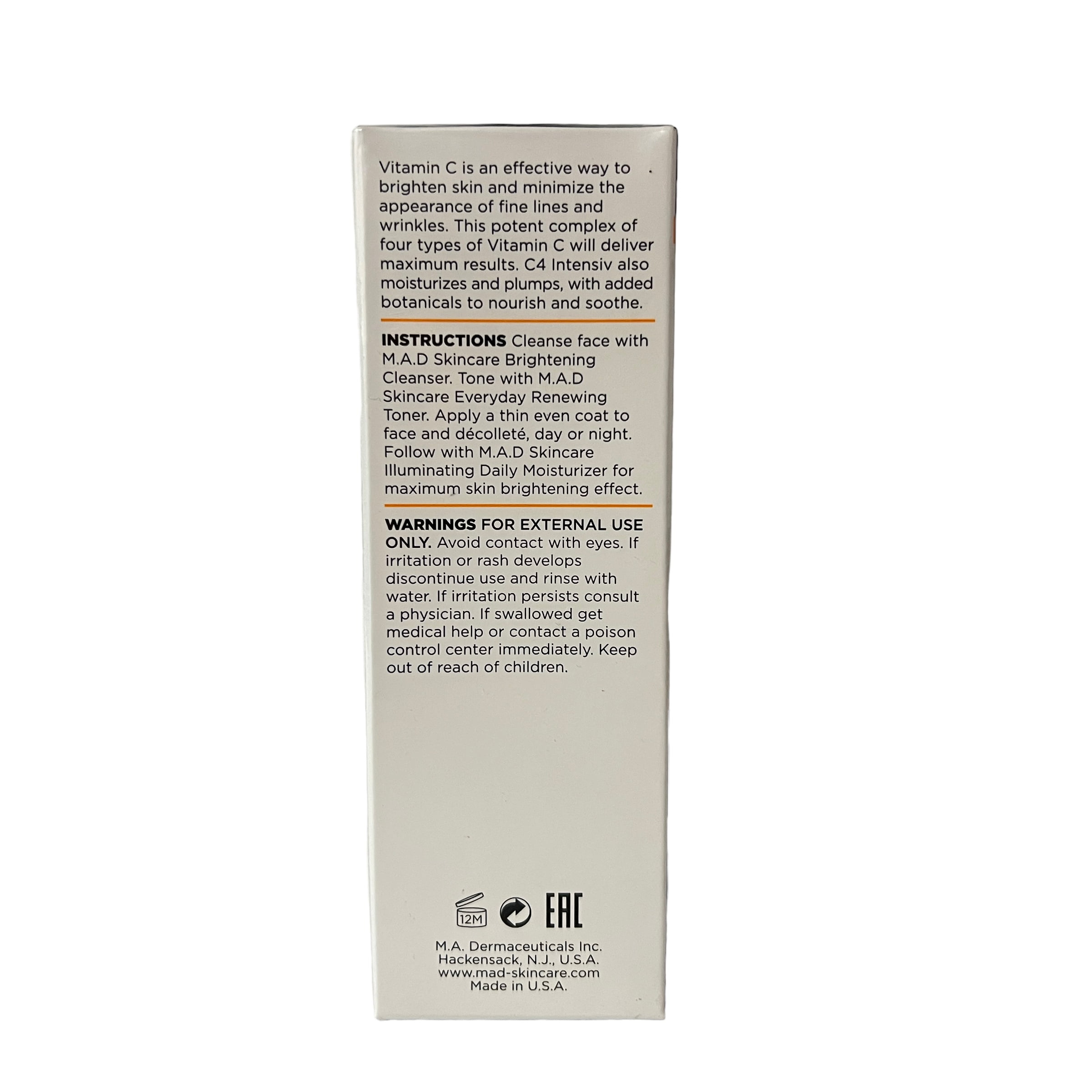MAD Skincare C4 Intensiv Brightening Vitamin C Serum 1 fl oz