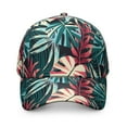 thumbnail image 2 of Tropical Leaf Botanical Snapback Hat - Adjustable Fit for Hikers and Campers, 2 of 3