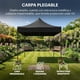 thumbnail image 3 of Carpa Toldo 2x2M Reforzado Plegable Impermeable Facil Armado Y Transporte para Jardín Casa Exterior Uso Rudo Acero Lona (Rojo), 3 of 8