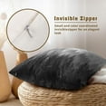 thumbnail image 3 of Grey Forest Pillow Covers 18x18 Inch Set of 2, Black Gray Trees and Mountain Square Throw Pillow Case Decorative Cushion Cover Soft Cotton Pillowcase for Home Couch Bed Sofa, 3 of 6