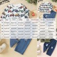 thumbnail image 3 of ZIXKCGDSE Boys Fall Outfits Graphic T-Shirt Sweatshirt and Wide Leg Jeans Trendy Clothing Set Size 12-18 Months, 3 of 4