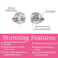 thumbnail image 3 of Cate & Chloe Mallory 18k Rose Gold Plated Stud Earrings with Swarovski Crystals Gift for Women, 3 of 7