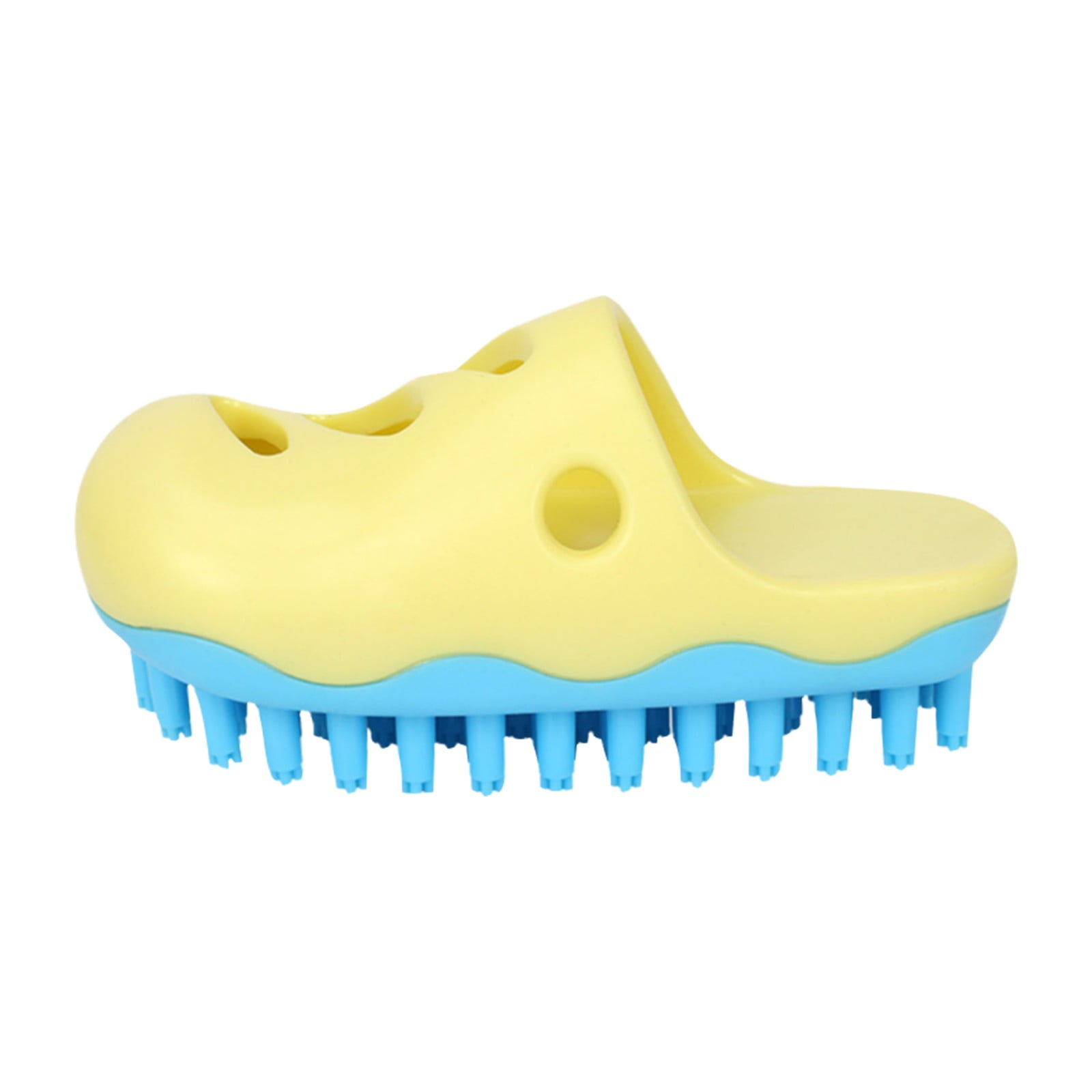 Cute Silicone Dog Bath Brush With Soap Dispenser Portable Massage Brush For Bath Time, Shaped Like Toy For Stress Free Grooming，B