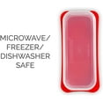 thumbnail image 5 of SIGNORA WARE Plastic Butter Dish with Lid Butter Holder Storage Container, Red, 5 of 7