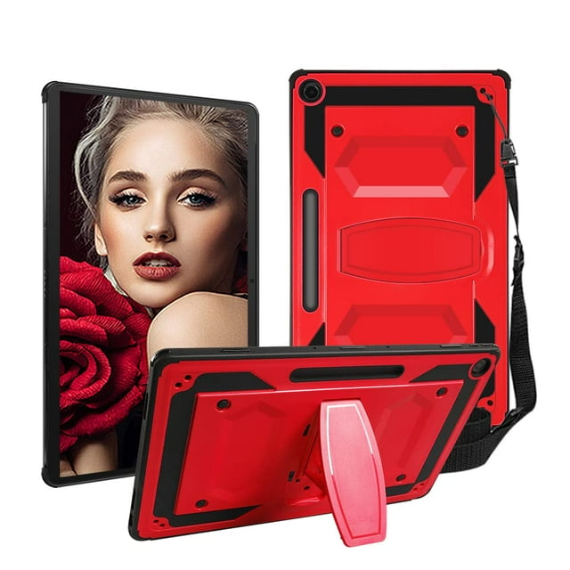 Mignova for Lenovo IdeaPad Duet 5 Chromebook Tablet Case,Shockproof Hybrid Rugged Protective Case (Built-in Stand) for Lenovo IdeaPad Duet 5 Chromebook 13.3 Inch 2-in-1 Tablet (Red)