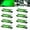 Green, variant on ABPETE 8Pcs Amber LED Side Marker Light for Truck Trailer - Front Rear Turn Signal, Tail Clearance Indicators, Stop Warning Running Lights - 12-24V Auto Car RV Camper ATV Boat Deck Transom