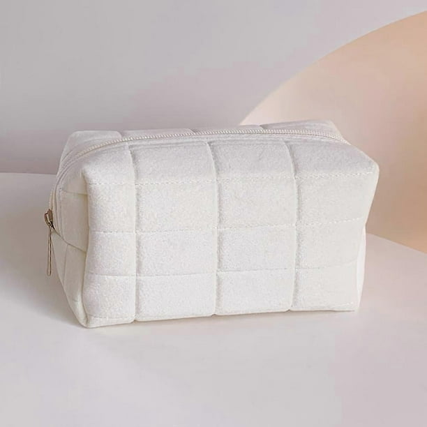 Velvet Makeup Bag Portable for Travel Size with Zipper to Storage Toiletries