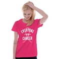 thumbnail image 3 of Battle Breast Cancer BCA Awareness Womens Slim Fit Graphic Tee Brisco Brands X, 3 of 5