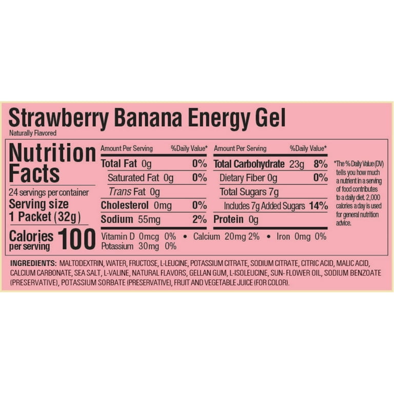 GU Energy, Strawberry Banana 1.1 oz Packet