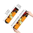 thumbnail image 4 of Zufioo Garfield Print 30cm Adult Socks, Contrast Color Straight Socks Sports Socks - Moisture Wicking, High Elasticity, Unisex, 4 of 7