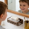 thumbnail image 5 of 4 Pack Drainable Soap Dish Mat, Quick-Drying Mesh Soap Holder, Non-Slip Soap Pad To Keep Bar Soap Dry and Prevent Softening, for Bathroom Kitchen, 4 Pieces, 5 of 6