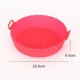 thumbnail image 3 of Bandeja de silicona para freidoras de aire, cesta de silicona reutilizable para horno, Pizza, pollo frito, accesorios de revestimiento, 22cm, 3 of 5