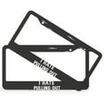 thumbnail image 2 of I Hate Pulling Out Camper License Plate Frame 2 Pcs Set Travel Trailer Camping License Plate Frames Cover Holders for US And CA 2 Hole Aluminum License Plate Cover, 2 of 6