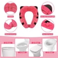 thumbnail image 4 of Orinal portátil con protector contra salpicaduras para niños pequeños (rosa) Orinal de viaje plegable con bolsa de transporte, almohadillas antideslizantes, fundas para asientos de entrenamiento para bebés, niños pequeños y niños JM, 4 of 5