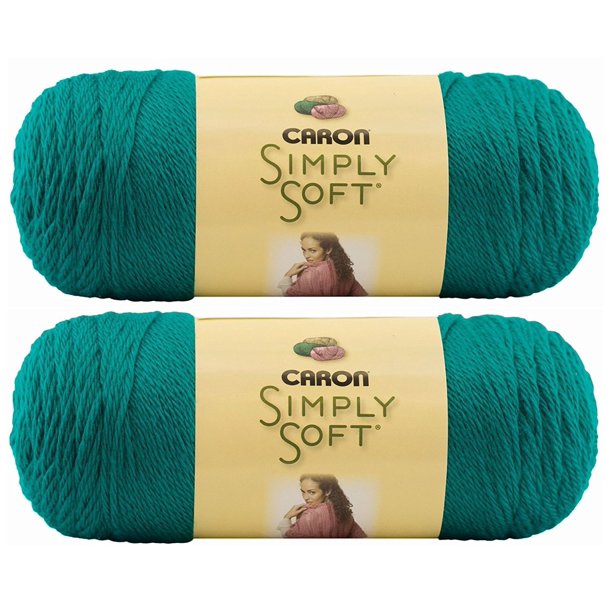 Bulk Buy Yarn Solids (2pack) (Cool Green), 2 skeins of Caron simply