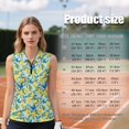 thumbnail image 7 of KEIAHUAN Blue Butterfly Womens Sleeveless Golf Shirts Moisture Wicking 1/4 Zip Up Lemon Print Athletic Shirts Breathable Soft Racerback Tennis Sport Tops with 2 Side Pockets, 7 of 7