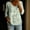 2-Multicolor, variant on Giftesty Womens Floral Print Button Down Shirts V Neck 3/4 Sleeve Casual Blouse, Loose Fit Flowy Spring Summer Shirts Tops