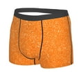 thumbnail image 2 of Haiem Orange Glitter2 Men's Boxer Briefs, Every Day Comfort Stretch Cotton Moisture-Wicking Underwear-Medium, 2 of 9
