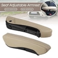 thumbnail image 2 of Reposabrazos universal para camión, asiento ajustable, consola central del coche, reposabrazos, caja, accesorios interiores, cuero, lado izquierdo B, 2 of 5