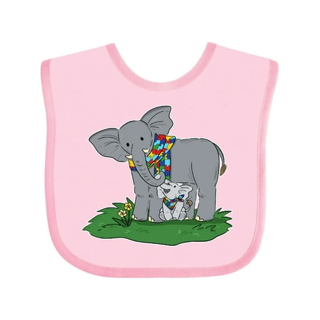 

Inktastic Autism Support Elephants Gift Baby Boy or Baby Girl Bib