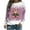 Pink, variant on Tetras Tops for Women Trendy,Women's Winter Printed Loose T-Shirt,Long Sleeves Blouse,Round Neck Casual Tops