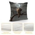thumbnail image 4 of Fenyluxe Elephant Tree Branch Full-Moon Surrealistic Pillow Covers for Couch Sofa Indoor Outdoor Throw Pillow Cover - Pack of 1 20x20in, 4 of 5
