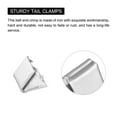 thumbnail image 4 of Belt Buckle End Tips, 6mm Ribbon Crimp Clasps for DIY Silver Tone 24Pack, 4 of 6