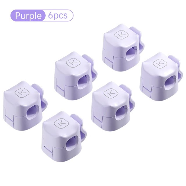 3/6 Uds Clips para cables soporte para cables organizador de cables adhesivo ajustable para oficina