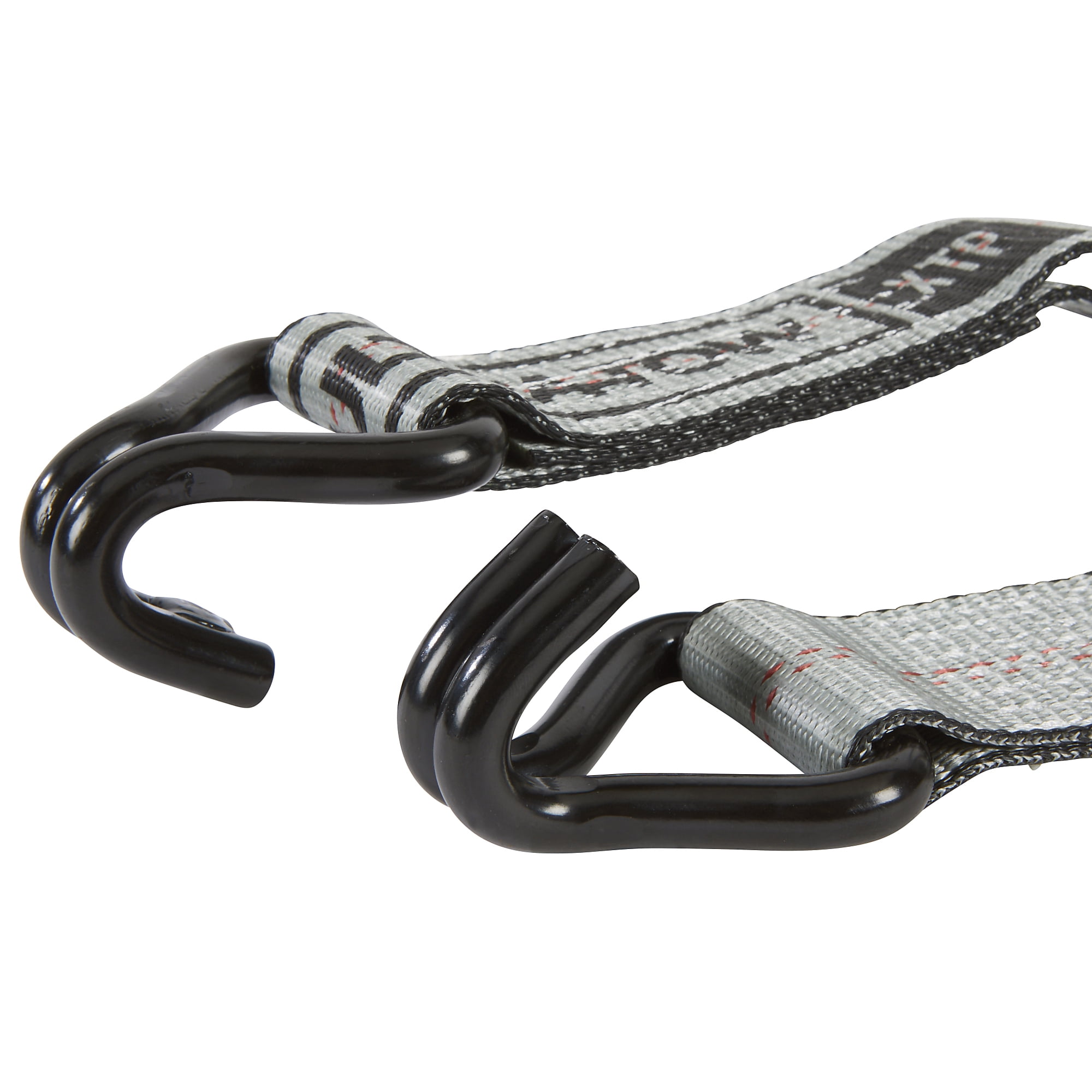 Ultra-Tow XTP 2in. x 27ft. Ratchet Strap with J-Hooks,10,000-Lb. Breaking Strength, 3300-Lb. Working Load, Gray