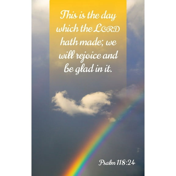 General Worship Bulletin: Glad (Package of 100): Psalm 118:24 (Kjv), (Paperback)