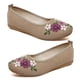 thumbnail image 1 of Zapatos planos bordados vintage para mujer con flores y punta redonda, 1 of 3