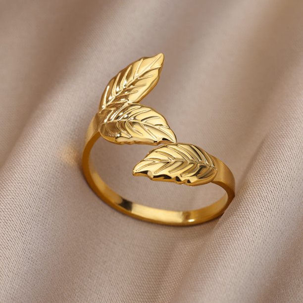 Anillos de acero inoxidable para mujer y hombre, anillo de compromiso de Color dorado para fiesta de boda, regalo de joyería para dedo masculino y femenino, 2023, envío gratis Dengxun unisex