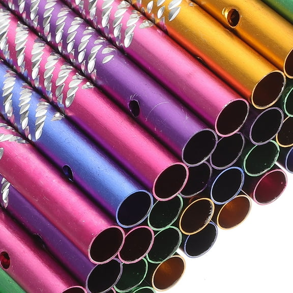 FELTECHELECTR 1set Diy Wind Chime Kit Chime Tubes With String For Crafting Unique Wind Chimes And Home Decor