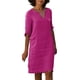 thumbnail image 1 of Vestido mini de algodón y lino con cuello en V para mujer - Manga corta, diseño informal/moda, verano/otoño, corte holgado, lavado a mano, disponible en tallas S-XXL, 1 of 8