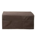 thumbnail image 1 of Sofa Armrest Cover Polyester Fabric 110x70cm Widened Imitation Linen Design with Storage Pockets for Phones, Books, Remote Controls and More, 1 of 4