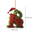 thumbnail image 2 of Decoración navideña colgante, árbol de Navidad, letras acrílicas de Grinch R para, 2 of 9