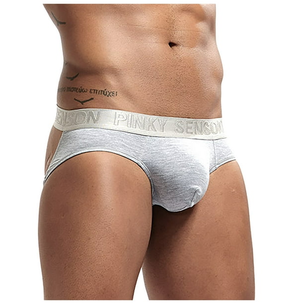 Cameland Men's Underwear Men's Boxer Briefs Leather Briefs Sexy Big Bag  Underwear 