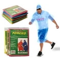 thumbnail image 3 of Adult Poncho Raincoat, Emergency Raincoats with Hoods, Disposable Rain Ponchos, Bulk Wholesale (72 Pack Assorted), 3 of 7