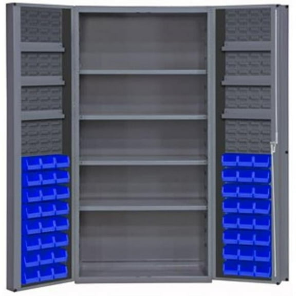 Durham DC36-48-4S6DS-5295 72 in. Cabinets with Hook-On-Bins & Adjustable Shelves