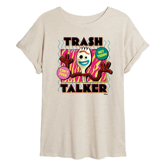 Toy Story 4 - Forky Trash Talker - Women's Oversized T-Shirt