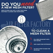 Air Filter Factory 11-1/2 Round x 3/32 With Center Hole Aluminum Grease Filter 2-Pack