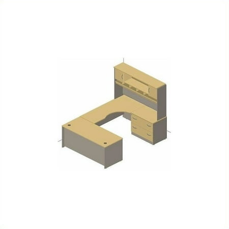 Bush Business Series C 4 Piece U Shape Right Hand Corner Desk
