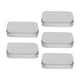 thumbnail image 5 of Latas vacías de metal, 5 piezas de metal rectangular vacía de metal rectangular lata pequeña caja de lata de metal mejor en su clase, 5 of 8