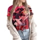thumbnail image 2 of Hazbin Hotel Moda Casual Mujer Impreso Manga Corta Cuello Redondo Pullover Tops Rojo/XL, 2 of 6
