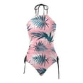 thumbnail image 4 of PMVFHDE Women's Tankini Swimsuits Backless Print Adjustable Strap Padded Plus Size For Beach Wear, 4 of 4