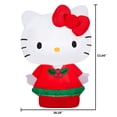 thumbnail image 5 of Airblown Inflatables Christmas Hello Kitty with Red Dress Sanrio, 5 of 6